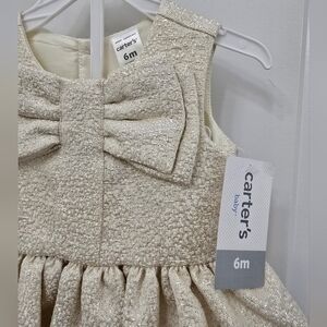 Carter's baby girl holiday bow dress